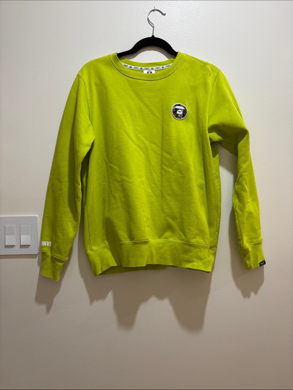 Neon Lime Crew Neck Sweater - Unbranded